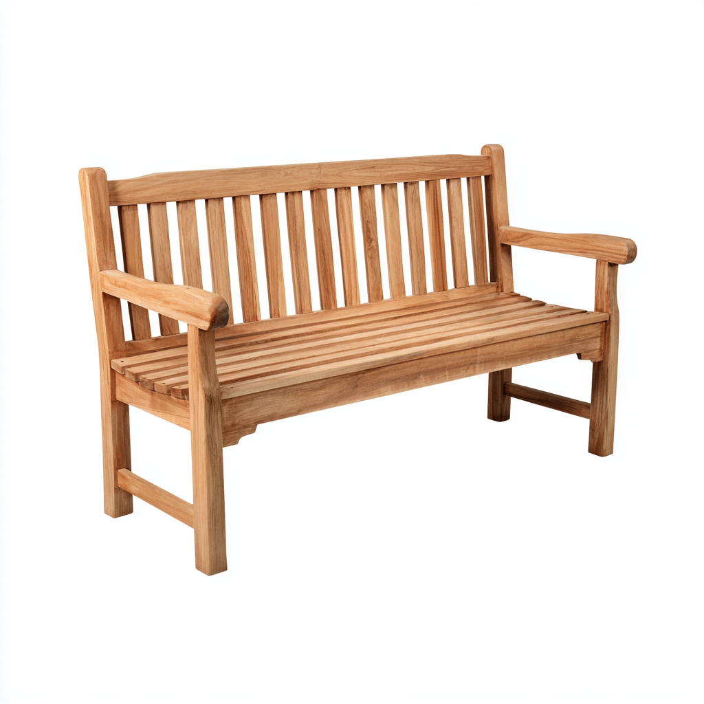 Panca da giardino-legno-159x63x92 cm-marrone-design naturale-Quietilo