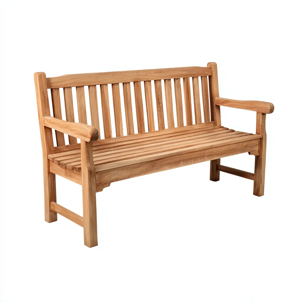 Panca da giardino-legno-159x63x92 cm-marrone-design naturale-Quietilo