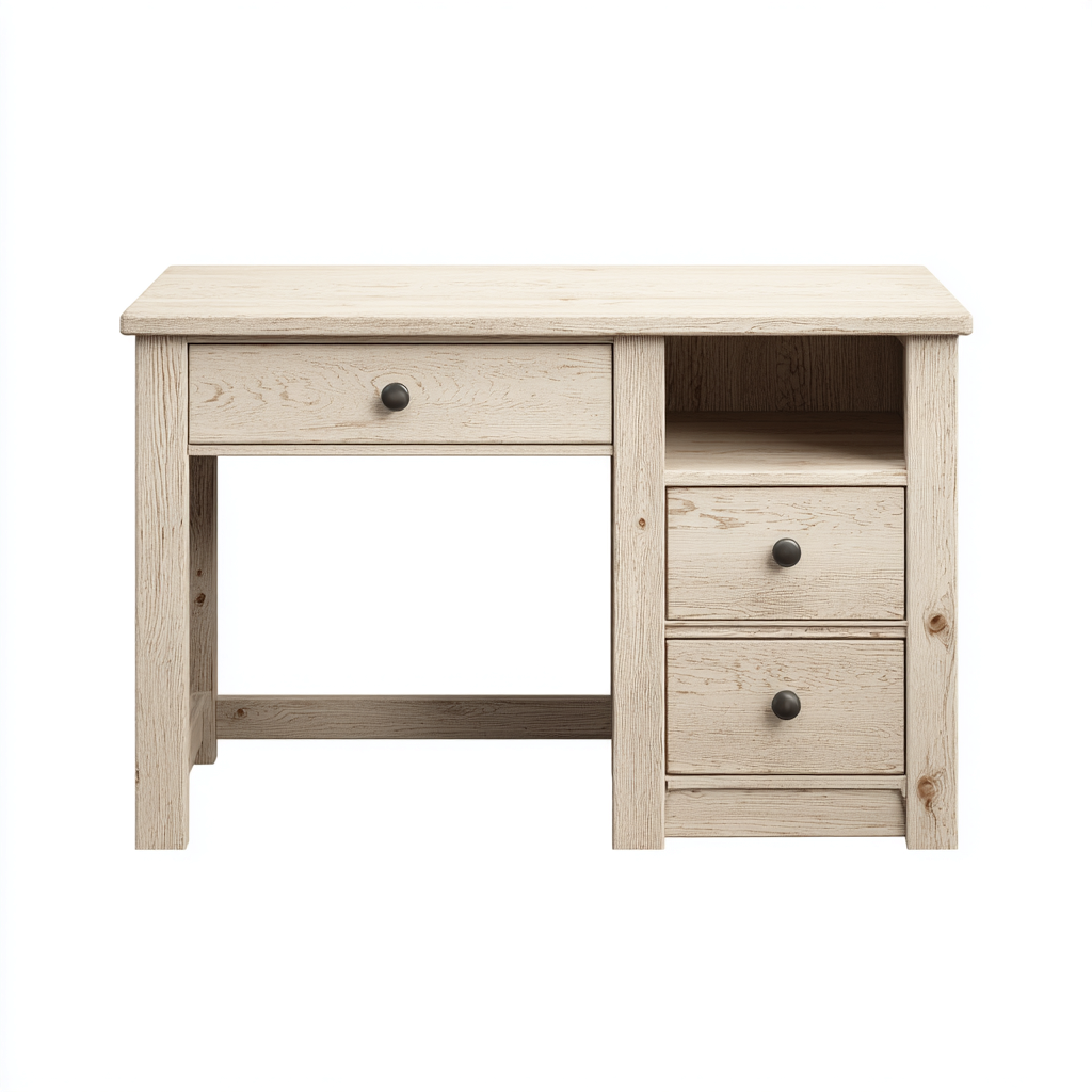 Scrivania-legno-ingegnerizzato-134x54x75 cm-naturale-design moderno-Quietilo