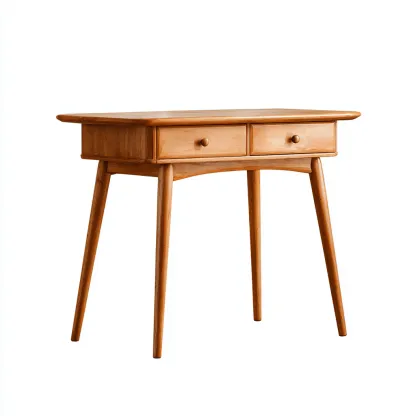 Scrivania-legno-massello-112x55x86 cm-legno-naturale-scandinavo-Quietilo