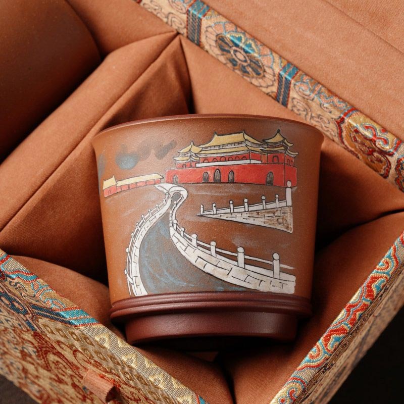 Hand-painted Zisha teacup