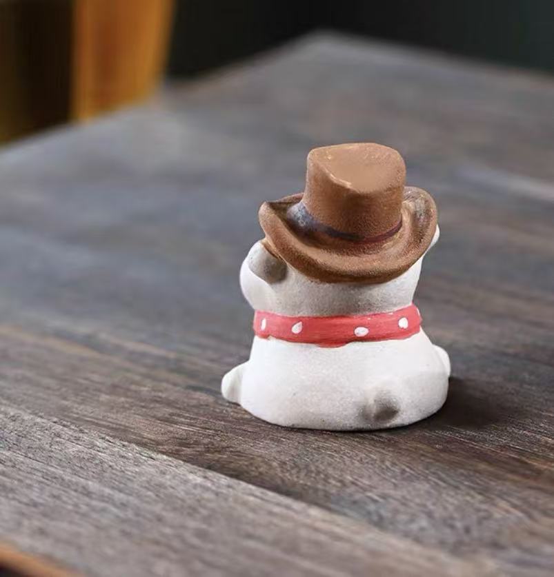 Cowboy puppy tea pet