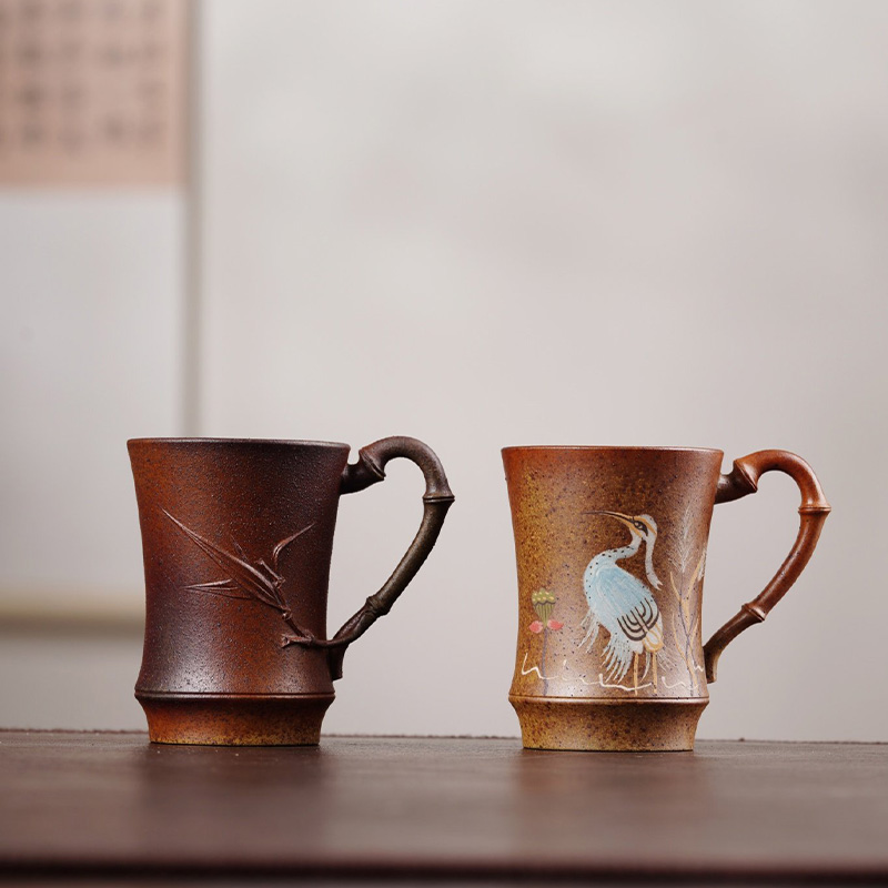 Traditional Wood-Fired Zisha Tea Cups