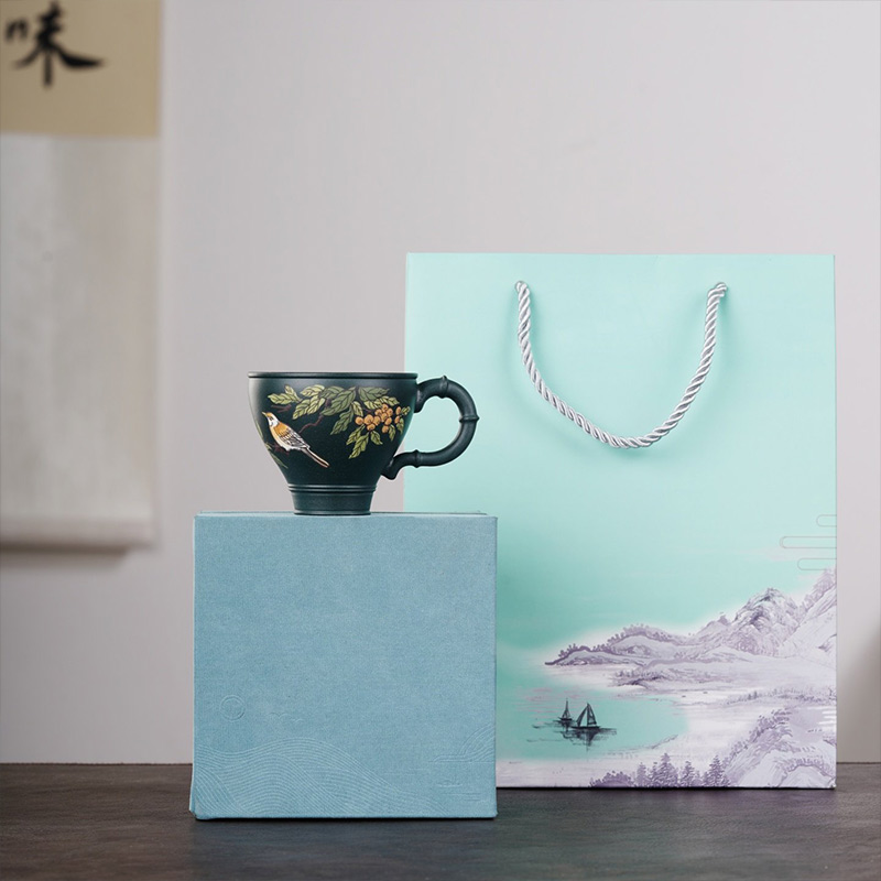 Handmade Clay-Painted Tea Cups