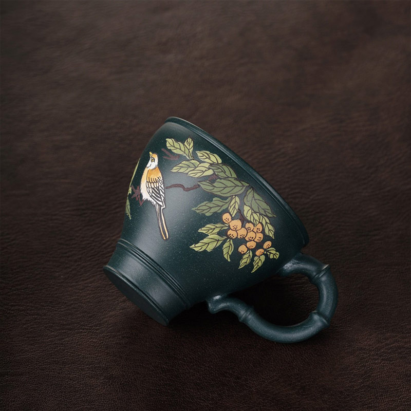 Handmade Clay-Painted Tea Cups