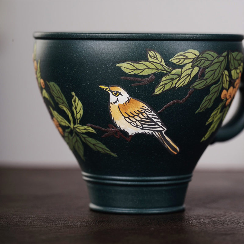 Handmade Clay-Painted Tea Cups