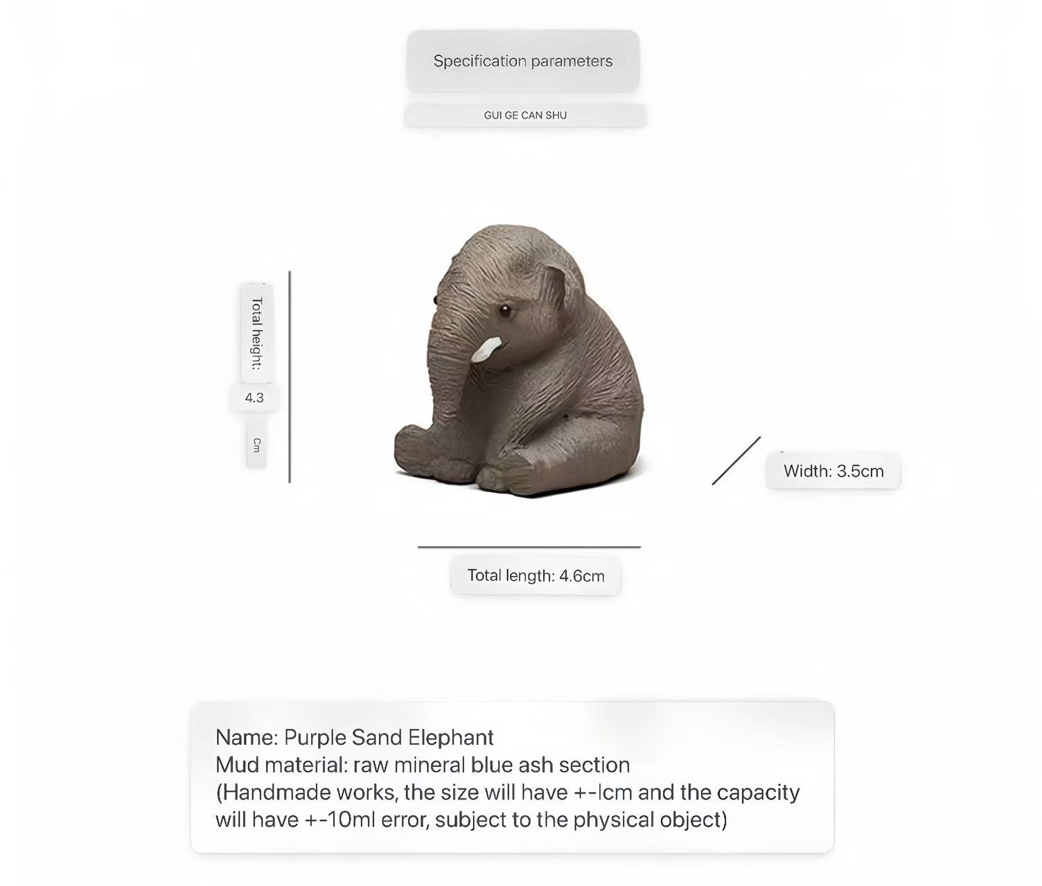 Little lucky elephant Tea pet