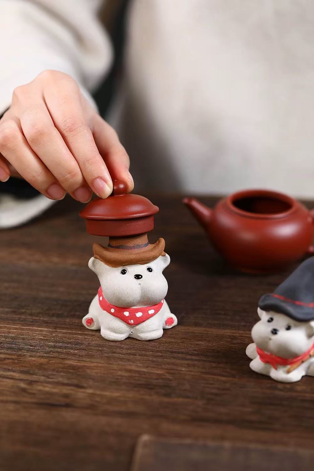 Cowboy puppy tea pet