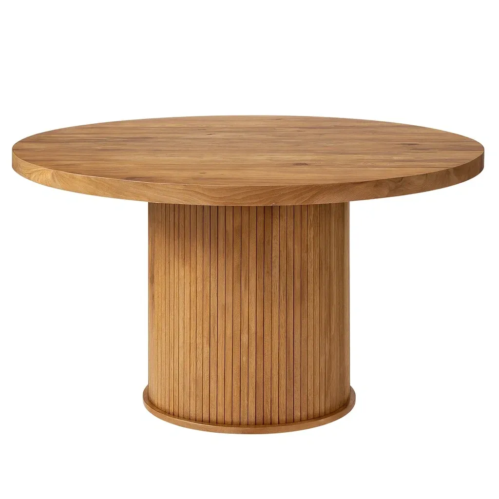 Table de salle à manger ronde en chêne massif