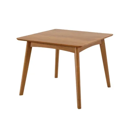 Table de salle à manger carrée en chêne 80×80×75 cm