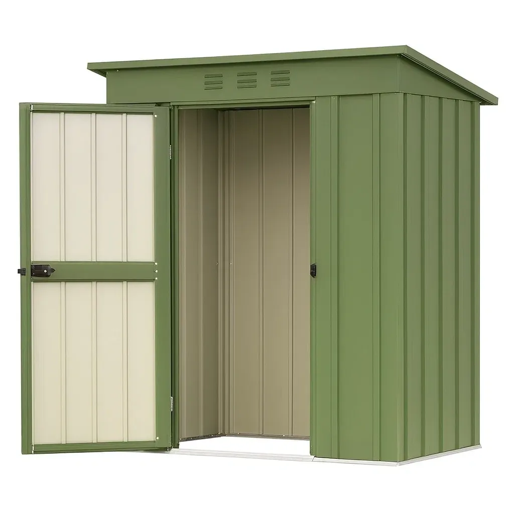 Abri de jardin en métal vert 213×130×173 cm