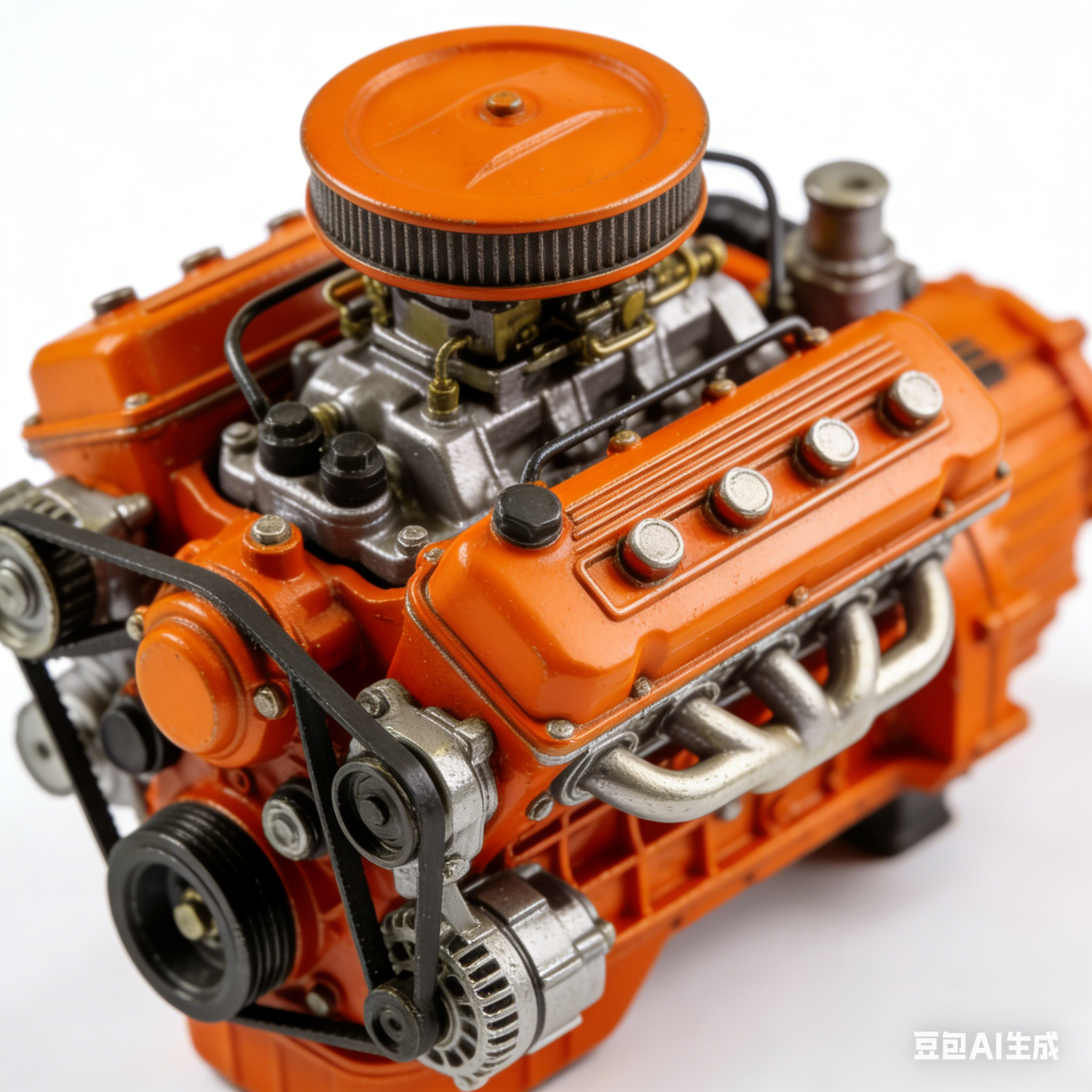 Neues V8-Motor-Modellstück