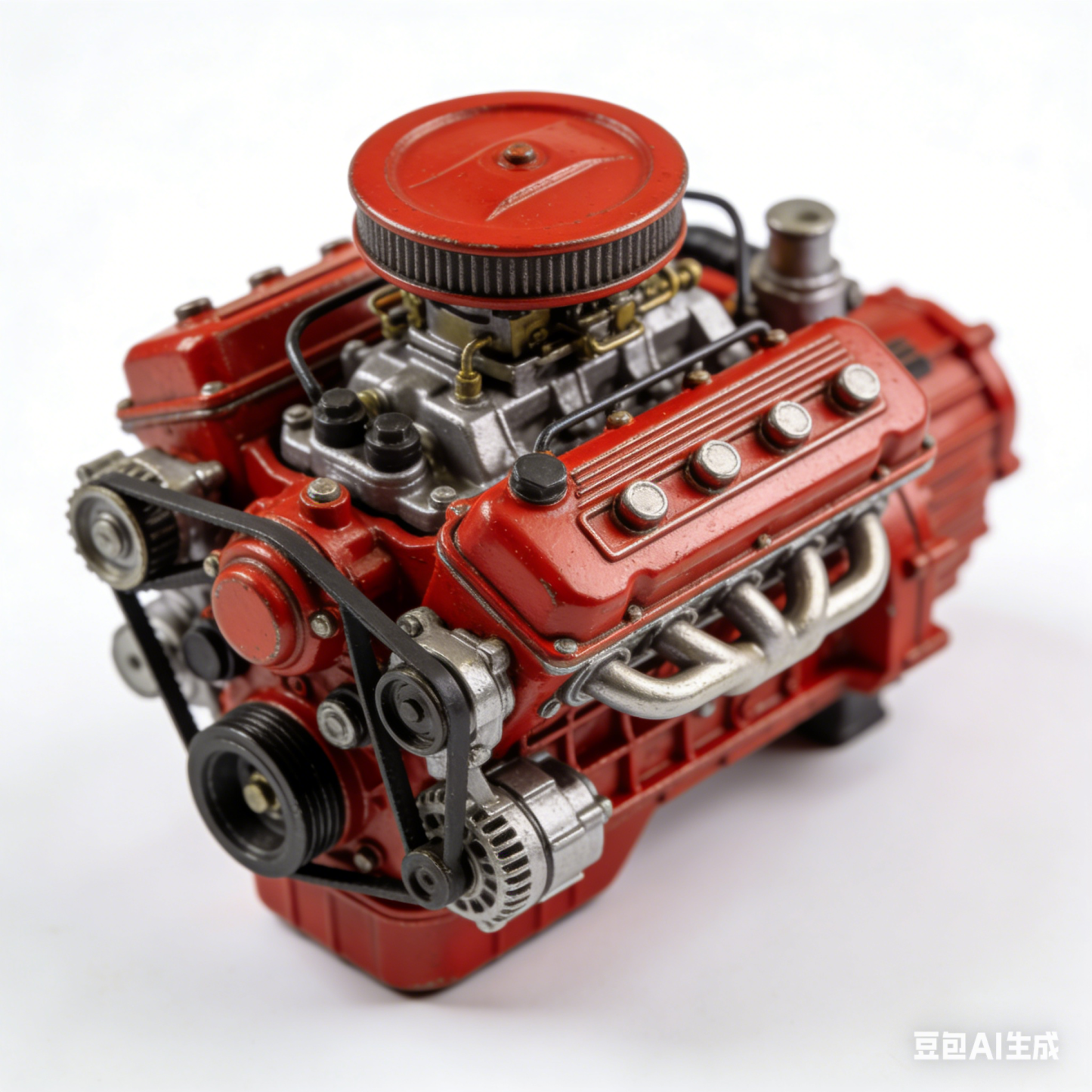 Neues V8-Motor-Modellstück