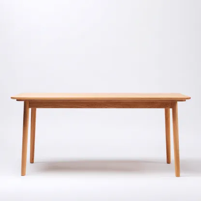 Table à manger en bois 160x85x75 cm - chêne clair - style moderne adapté à la salle à manger-Nicheoliq