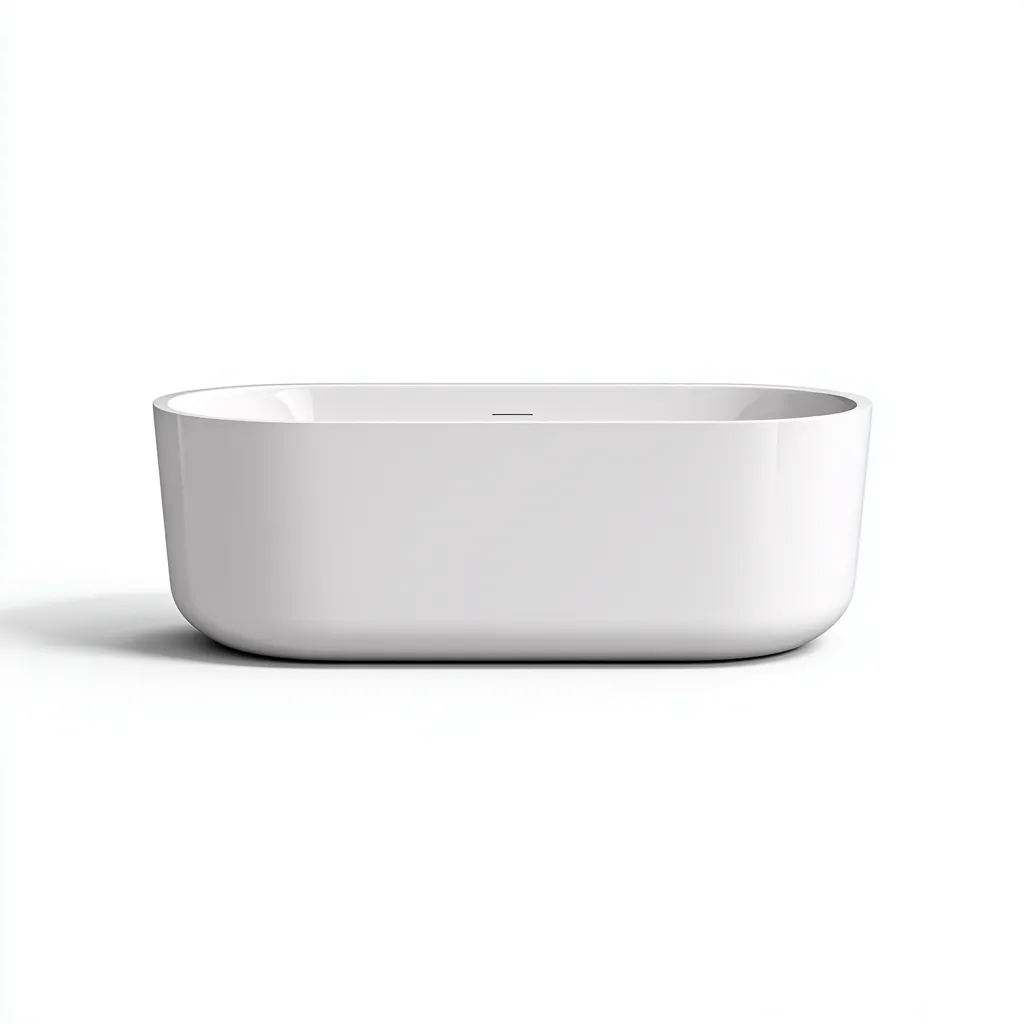 Baignoire acrylique 165x78x60 cm blanc style moderne pour salle de bain-Nicheoliq