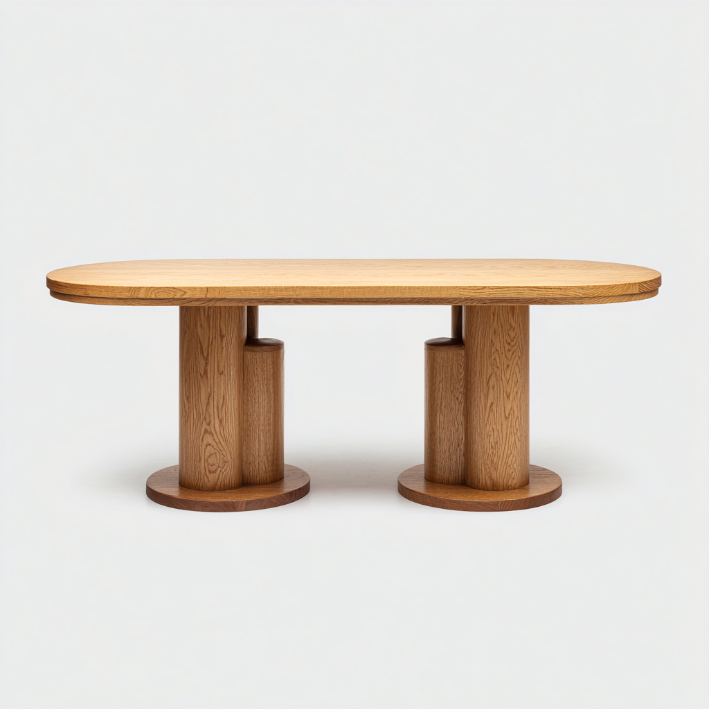 Table à manger bois massif 200x100x75 cm - naturel - adapté à la salle à manger - design contemporain-Nicheoliq