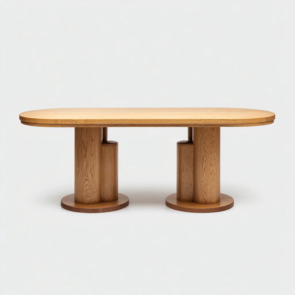 Table à manger bois massif 200x100x75 cm - naturel - adapté à la salle à manger - design contemporain-Nicheoliq