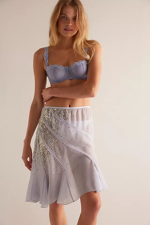 Celestial Sequin Convertible Draped Skirt
