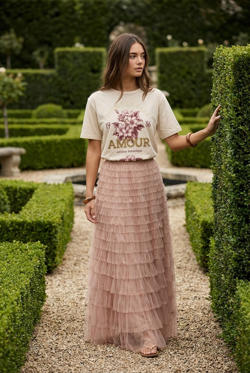 Amélie Floral Flow Midi Skirt