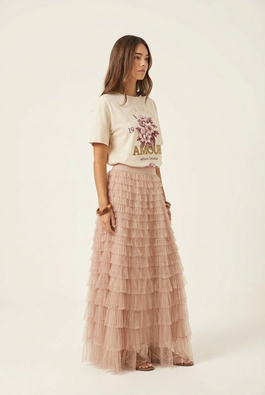 Amélie Floral Flow Midi Skirt