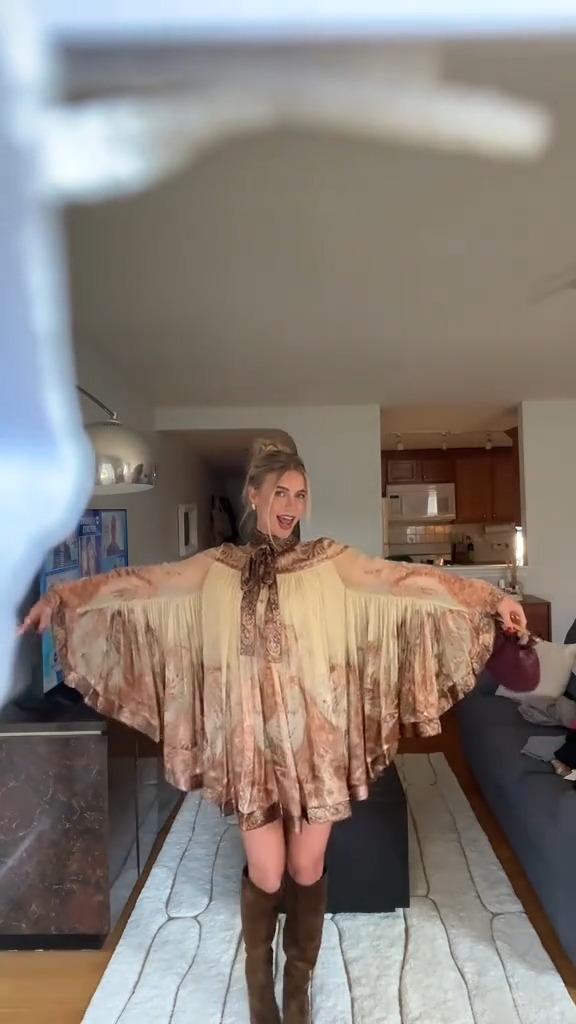 Hypnotic Batwing Mini Dress