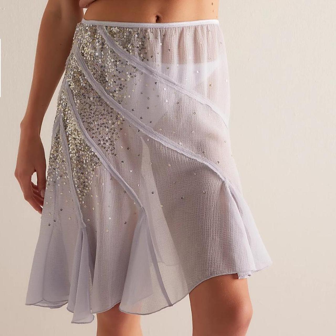 Celestial Sequin Convertible Draped Skirt