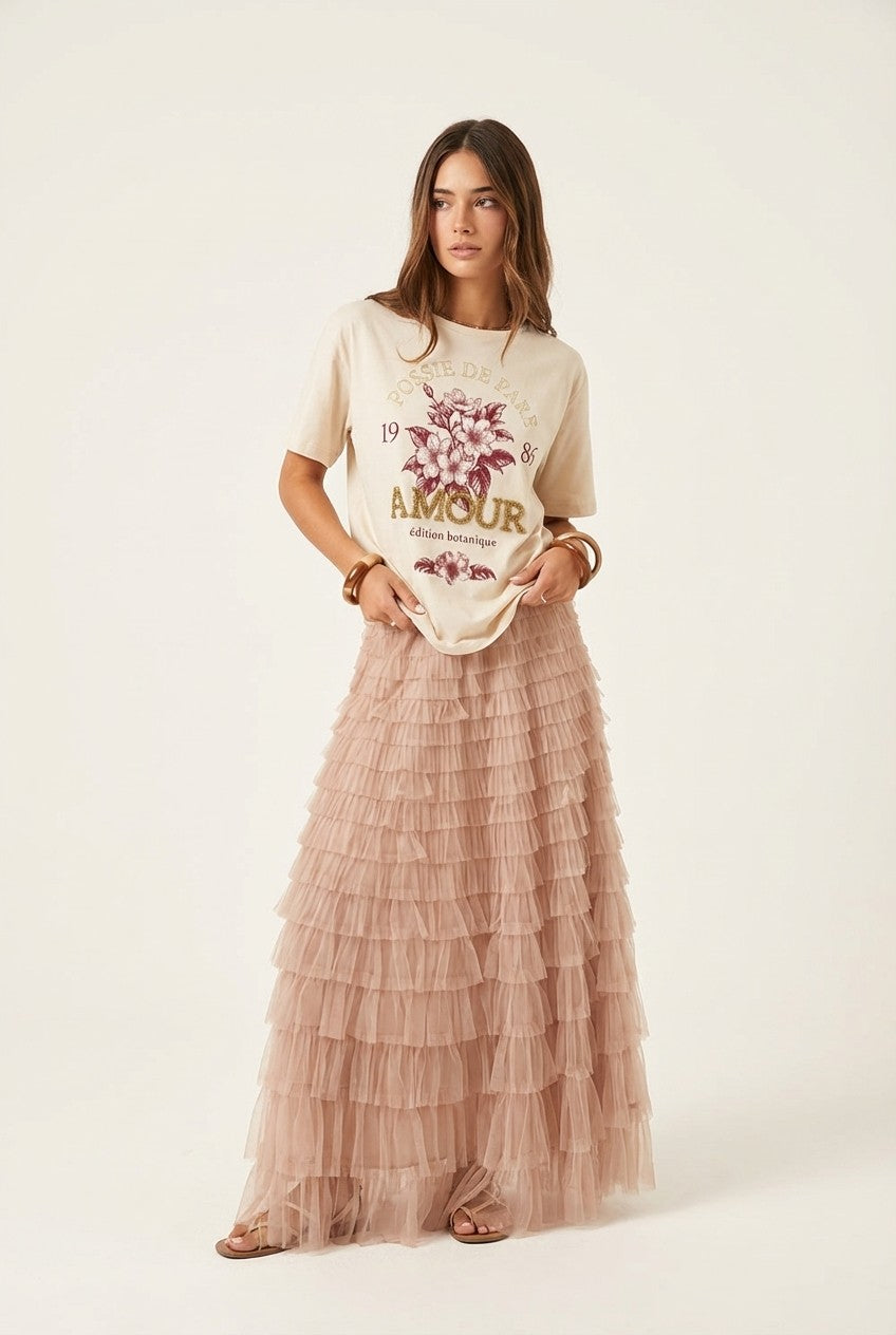 Amélie Floral Flow Midi Skirt