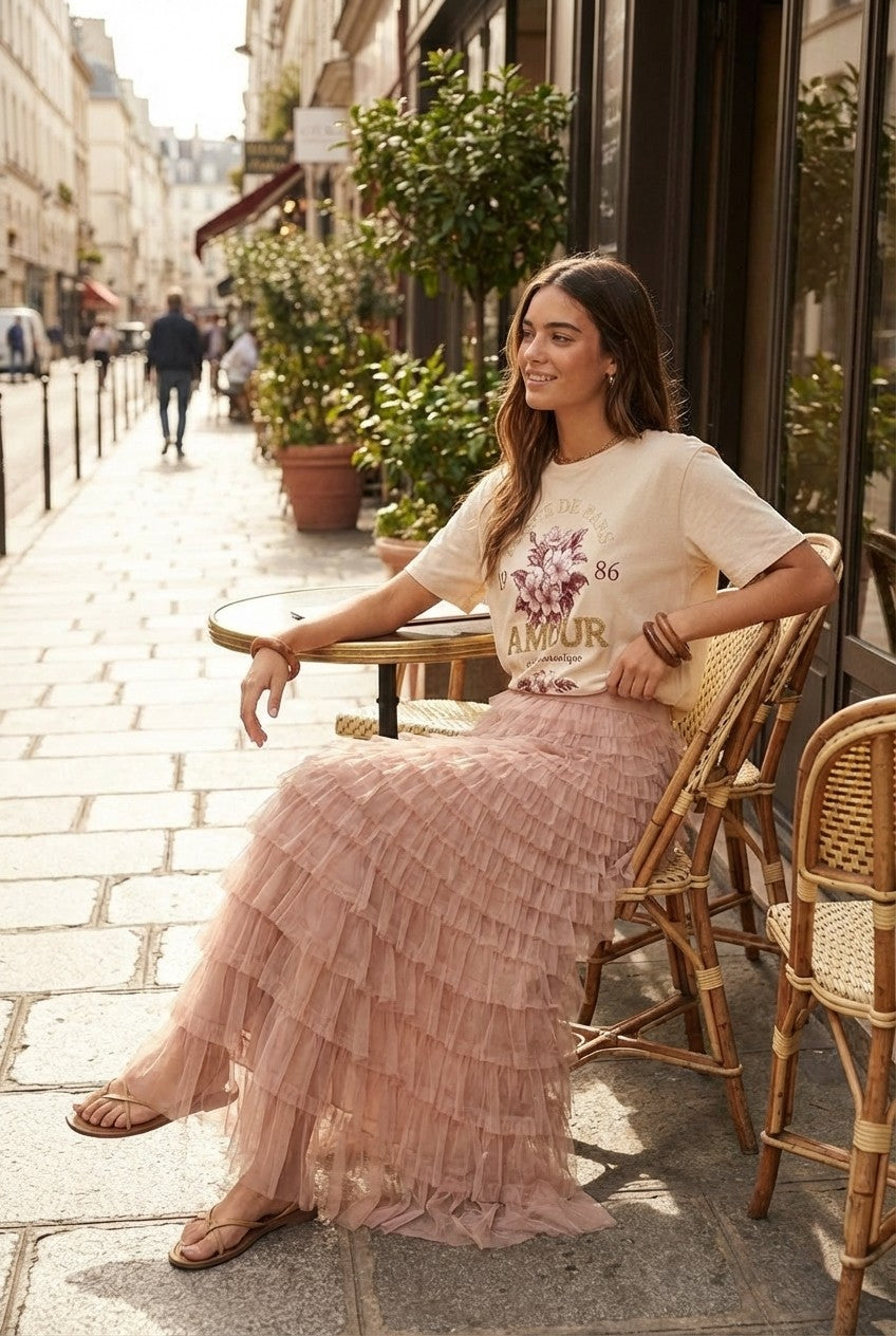 Amélie Floral Flow Midi Skirt