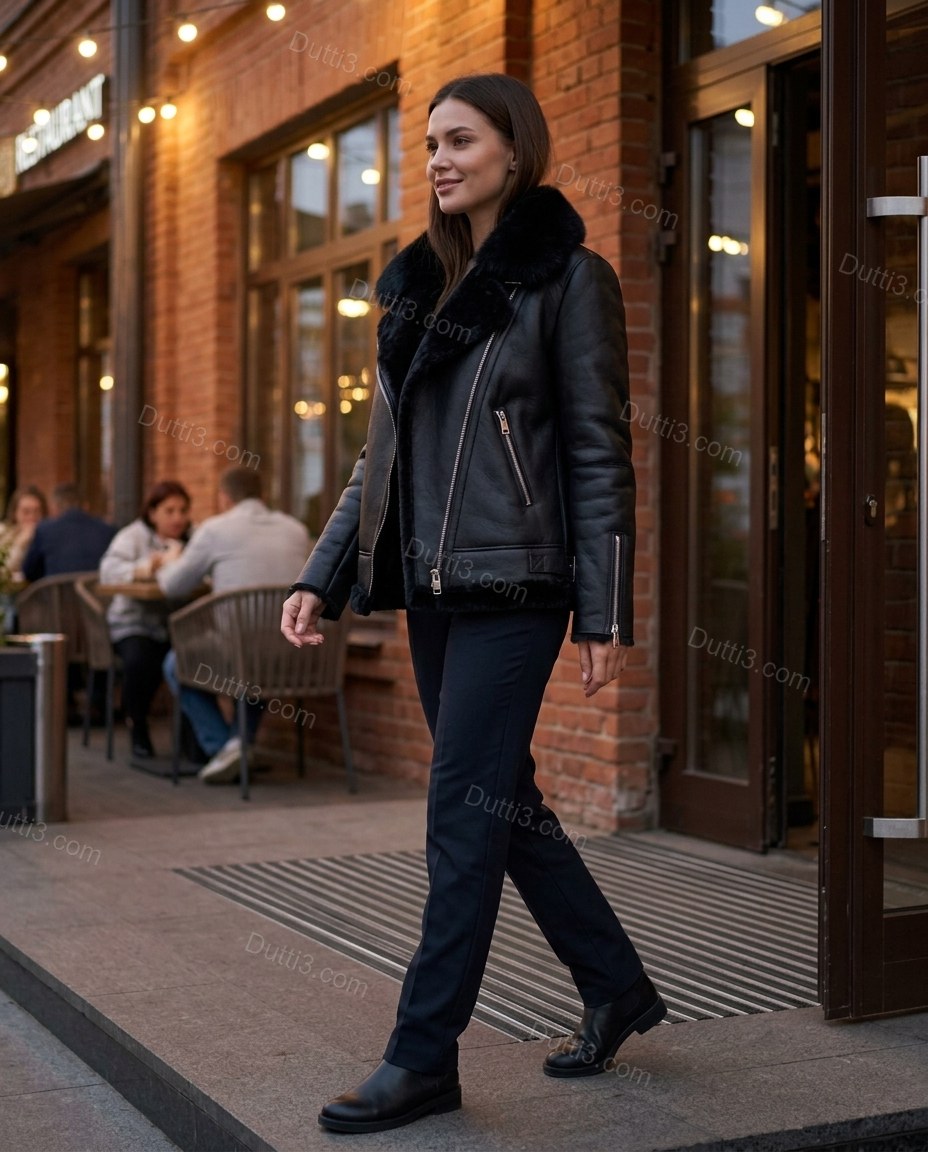 Black Jacket, alternate use-case lifestyle view, by Dutti3