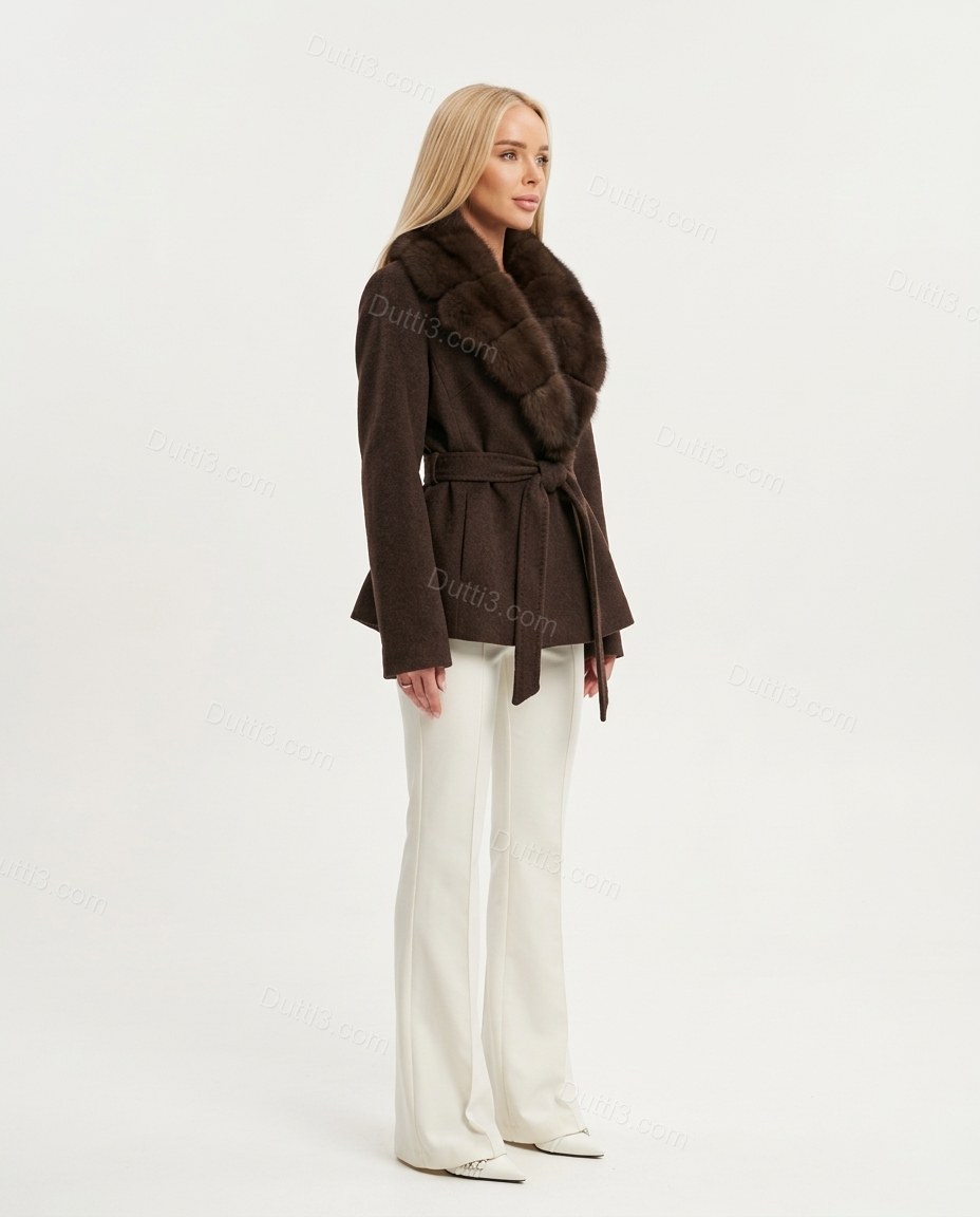 Dark Brown Jacket, side and back studio view, by Dutti3