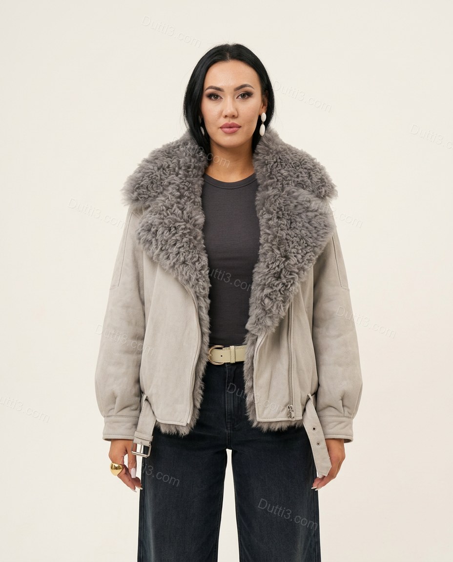 Pale Grey Jacket, front studio view, by Dutti3
