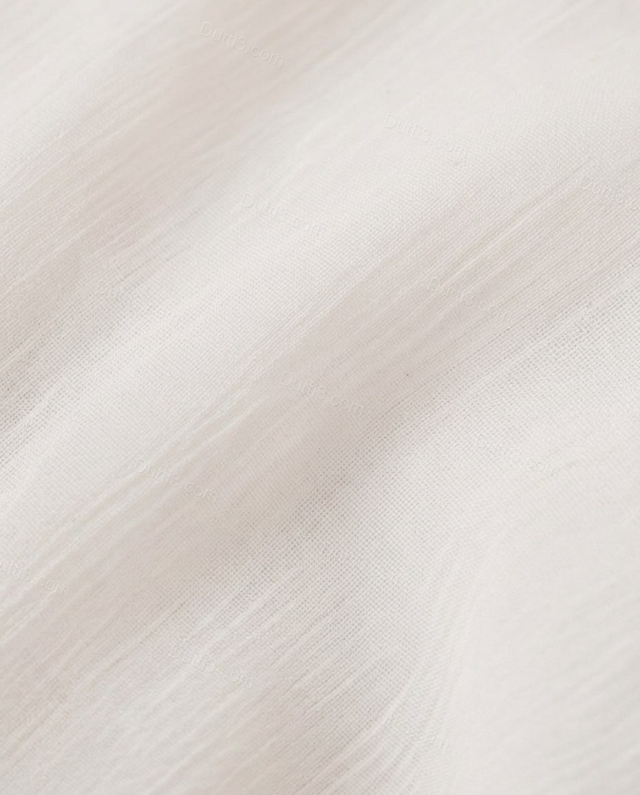White Sleek Sheer Mini Dress by Dutti3
