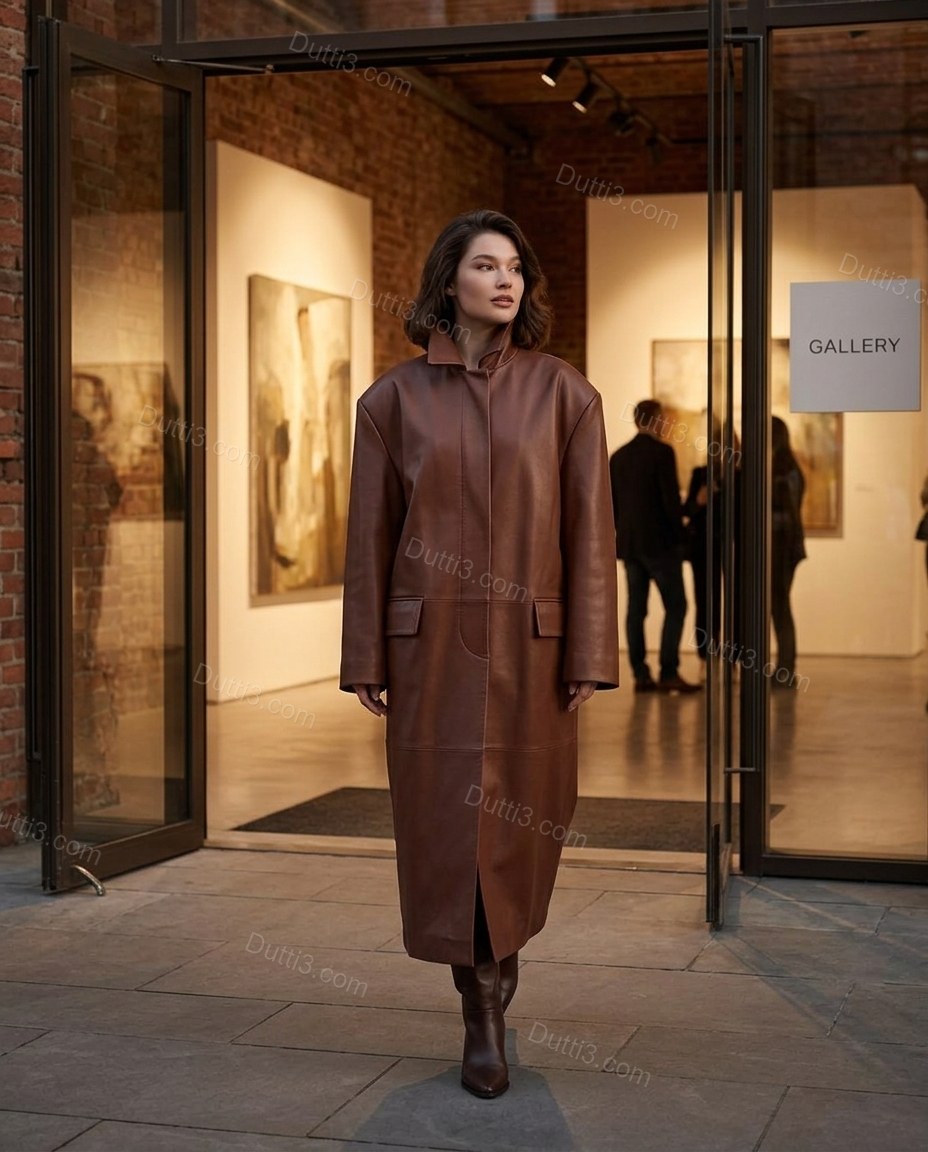 Brown Refined Coat by Dutti3