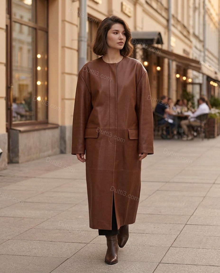 Brown Refined Coat by Dutti3