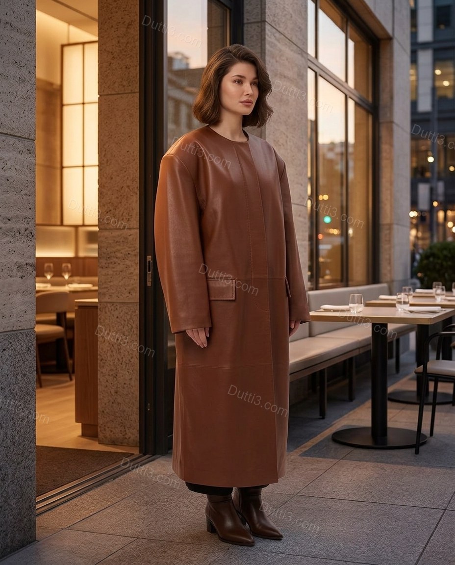 Brown Refined Coat by Dutti3