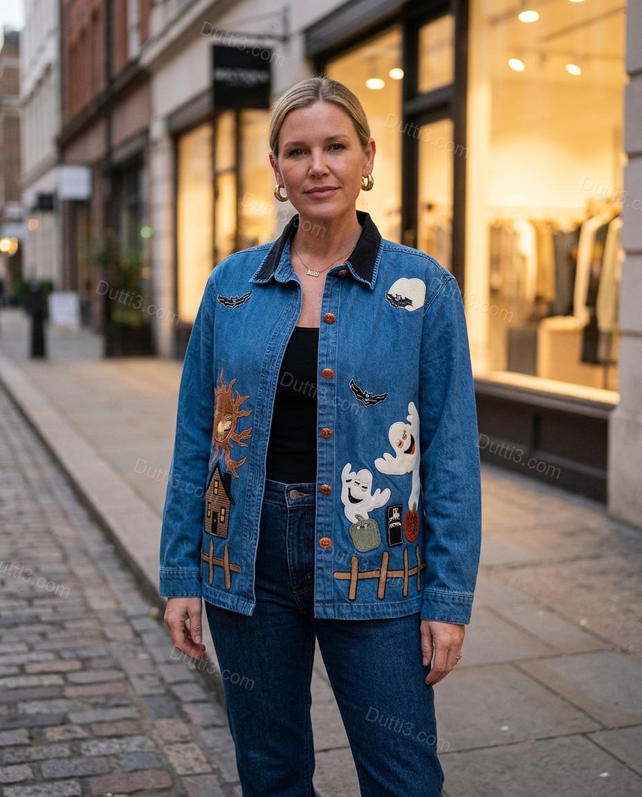 Blue Elevated Denim Jacket by Dutti3