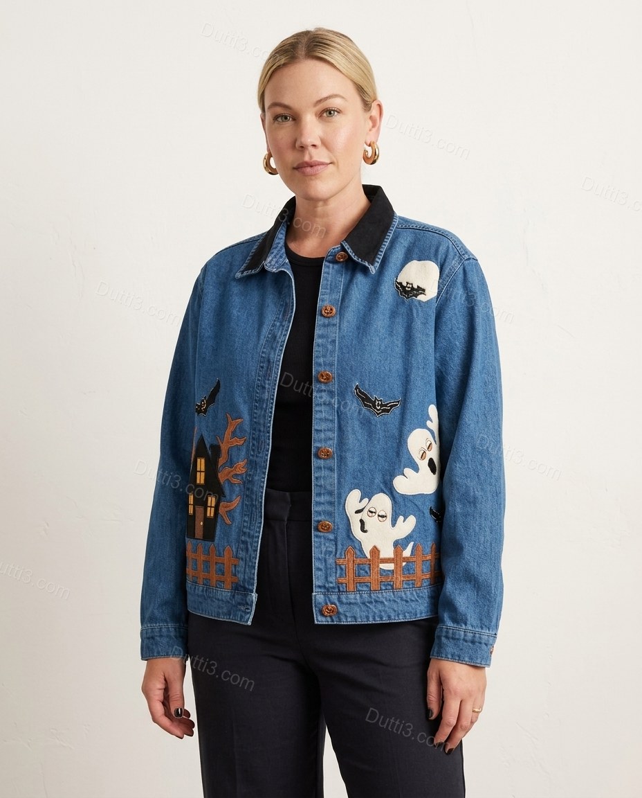 Blue Elevated Denim Jacket by Dutti3