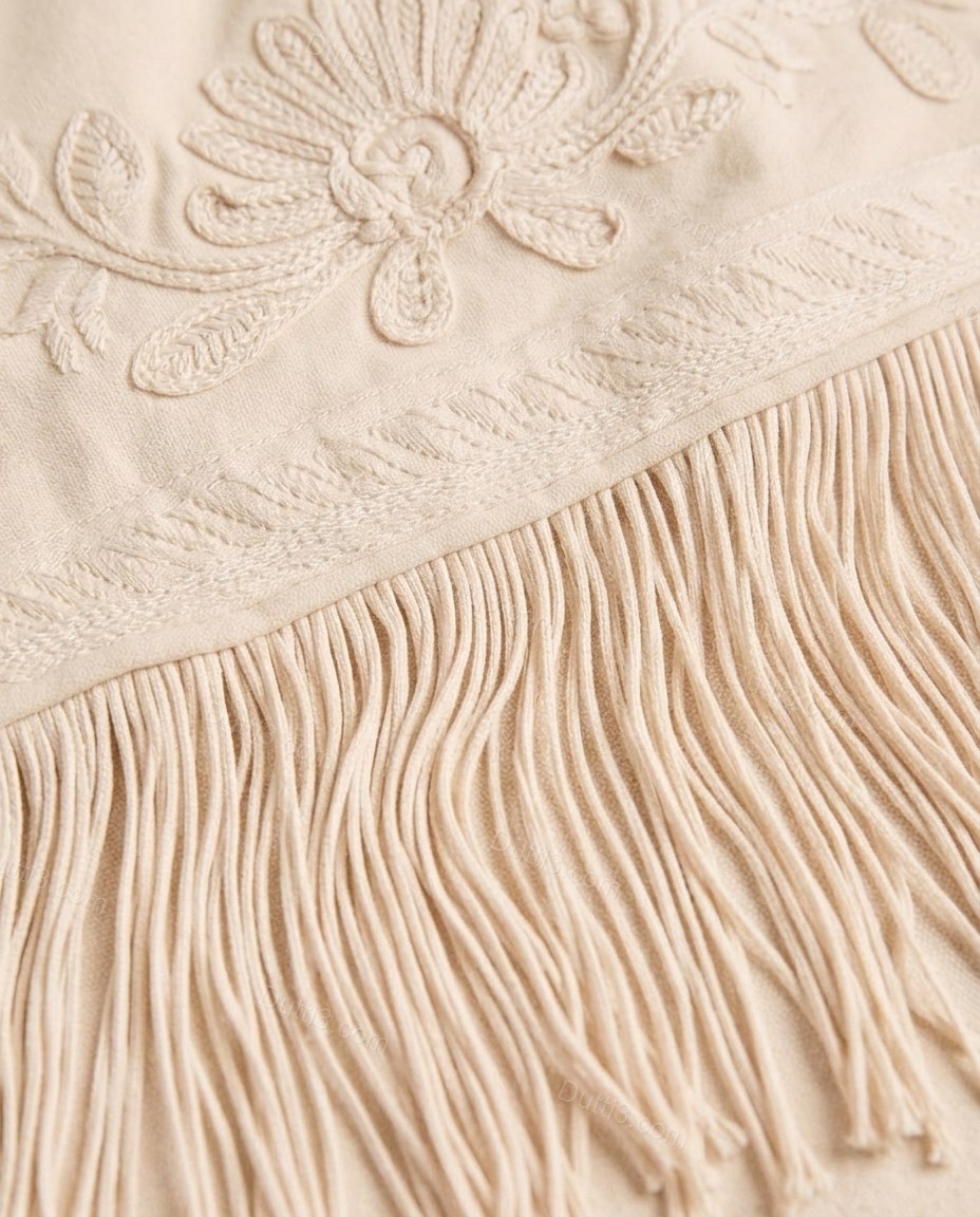 Cream City-Ready Floral Embroidered Jacket by Dutti3