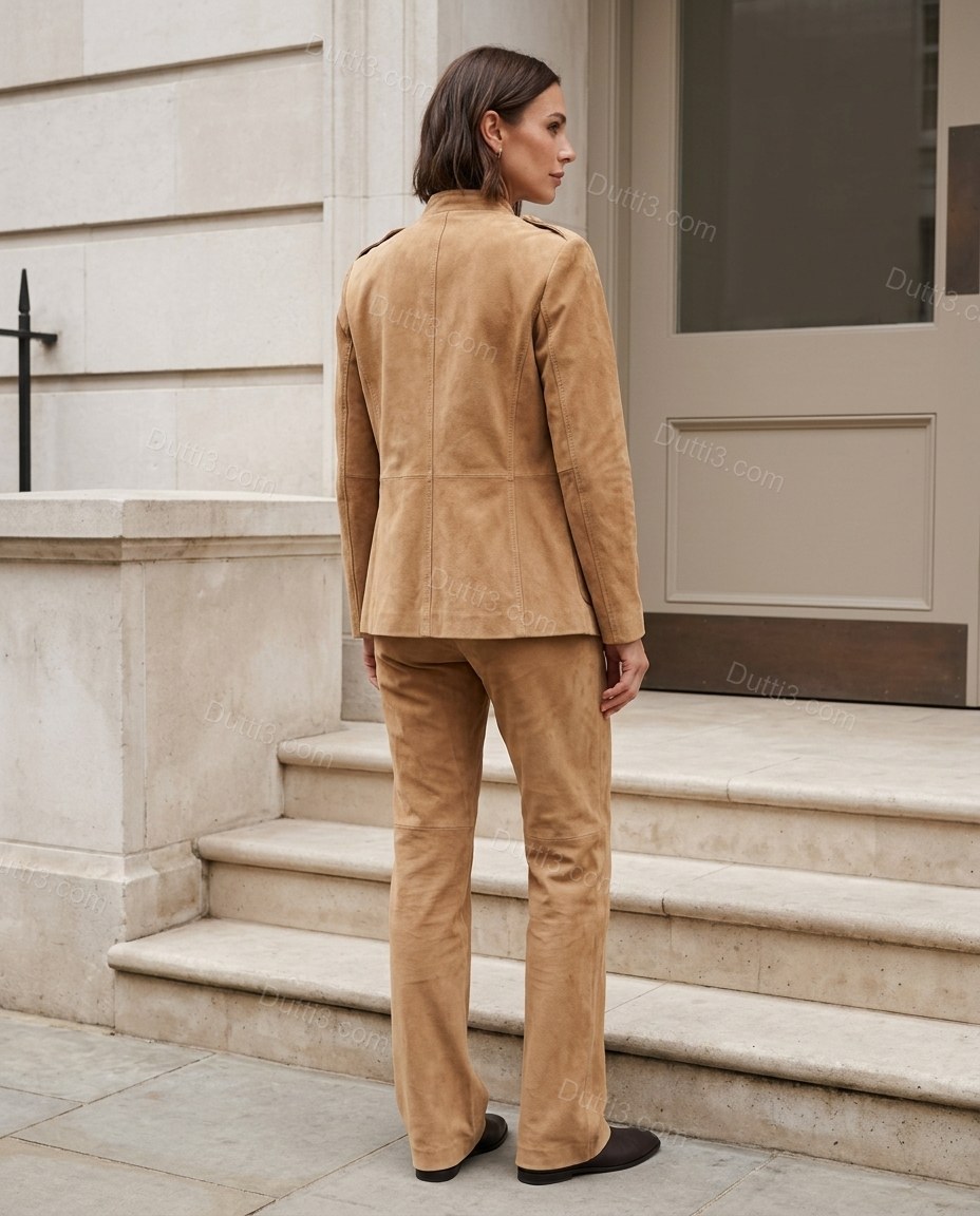 Tan Two-Piece Set, alternate use-case lifestyle view, by Dutti3
