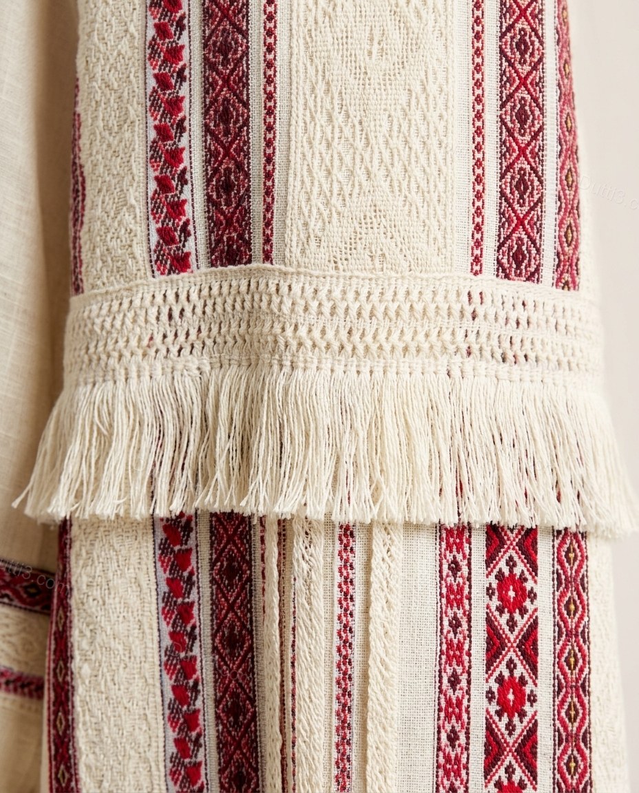Off-white Geometric Embroidered Fringe Jacket, close-up of geometric, by Dutti3