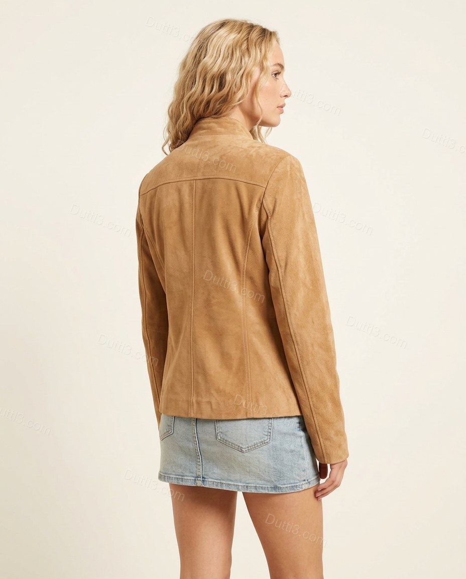 Tan Jacket, back studio view, by Dutti3