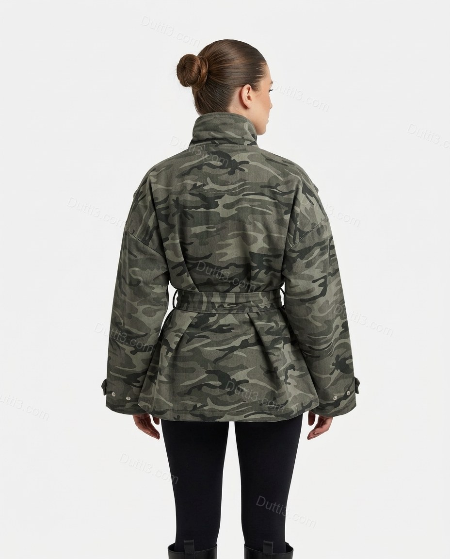 Green Jacket, back studio view showing no visible back details, by Dutti3