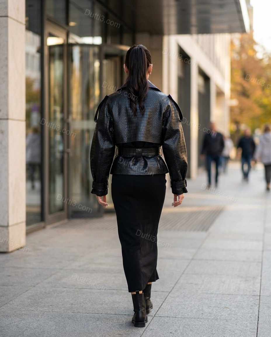 Black Jacket, alternate use-case lifestyle view, by Dutti3