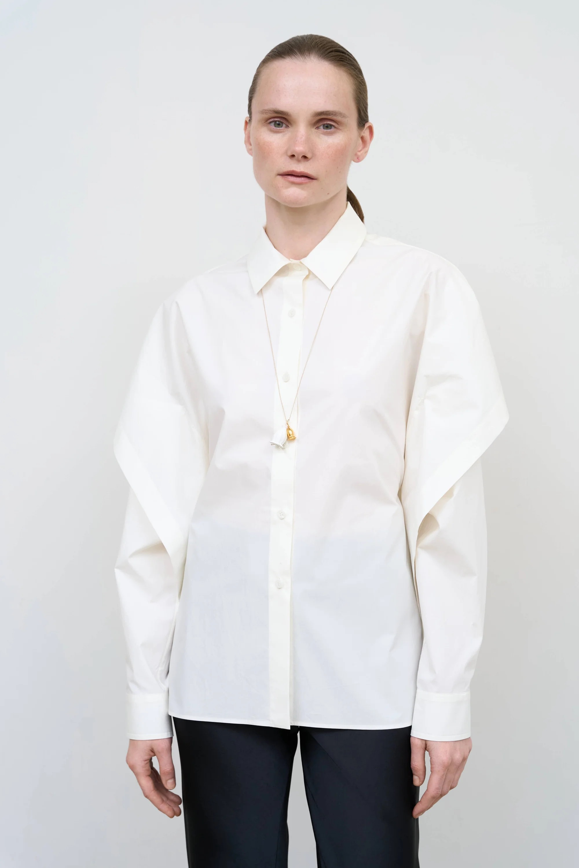 Oversized White Shirt with Open Back Detail