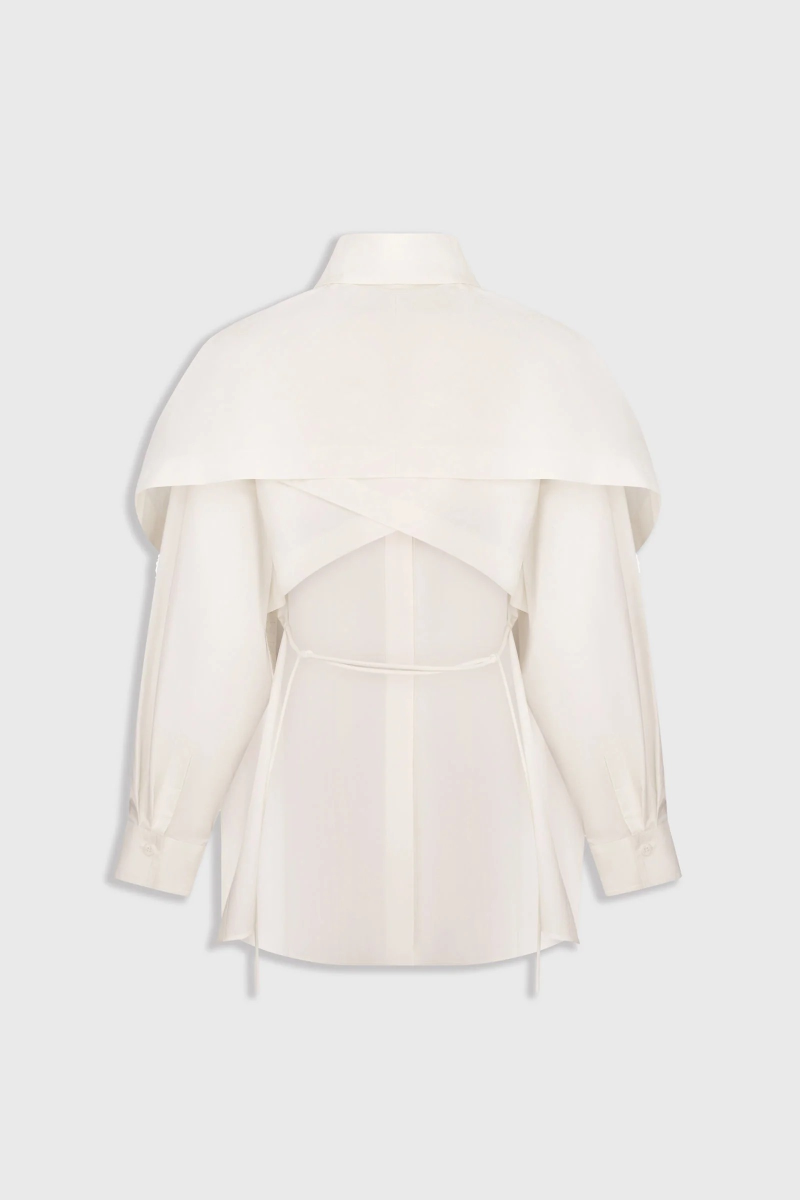 Oversized White Shirt with Open Back Detail