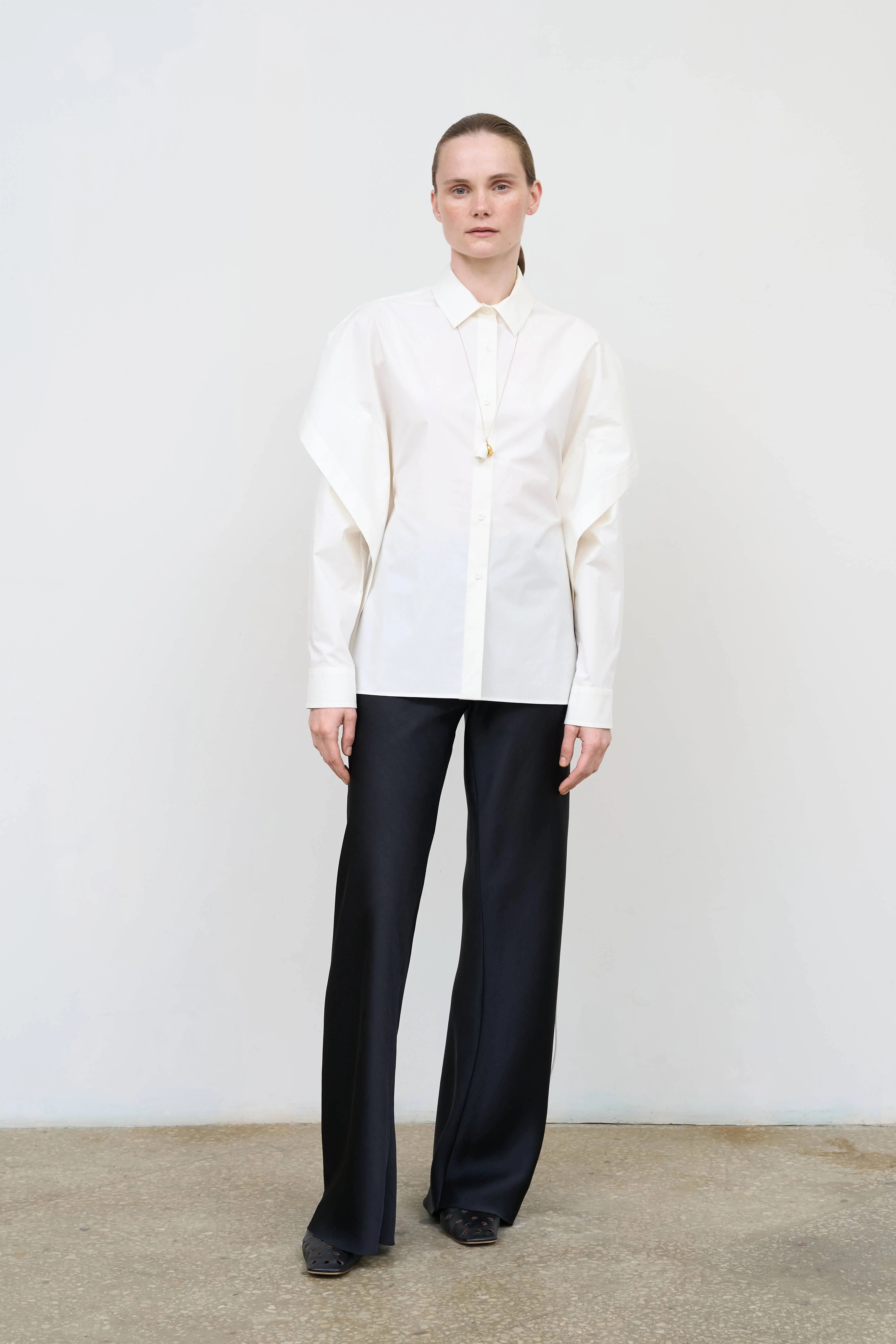 Oversized White Shirt with Open Back Detail