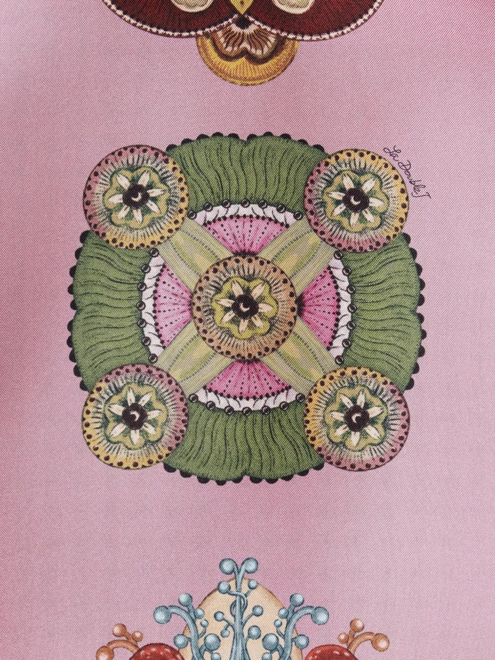 Ornate Print Relaxed-Fit Mini Dress