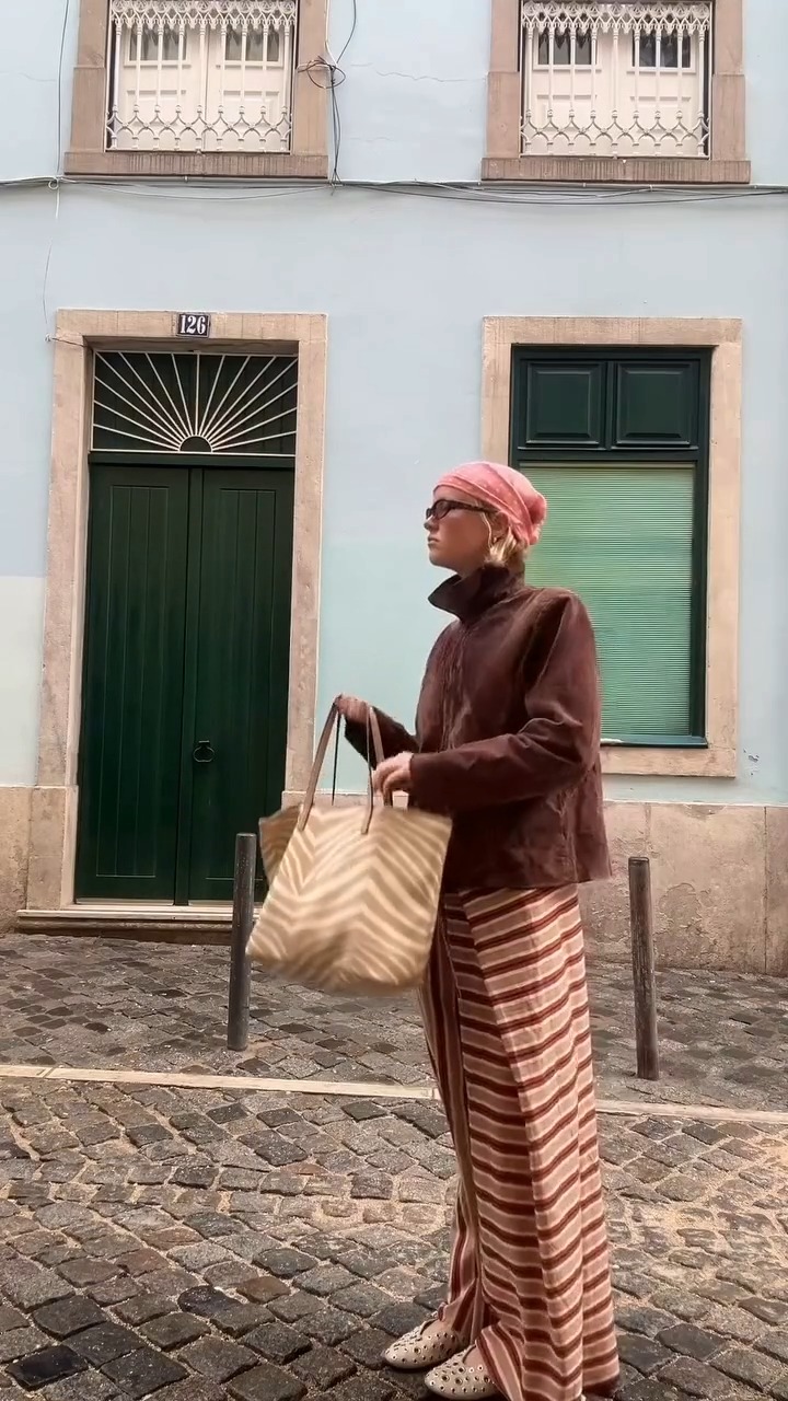 Striped Wrap-Front Tie-Waist Wide-Leg Pants