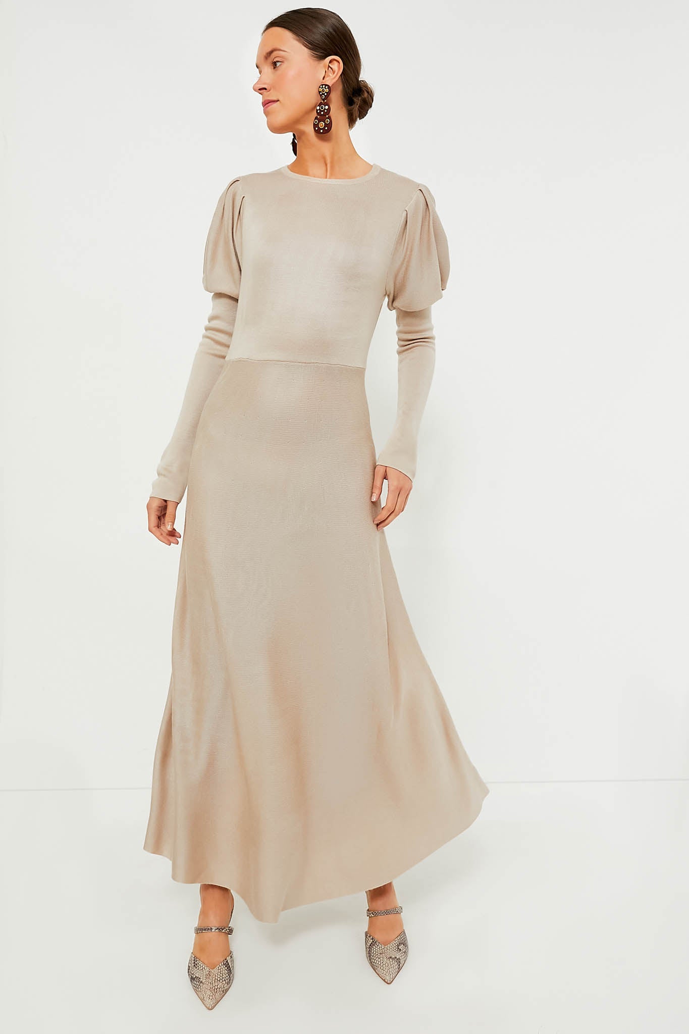 Tan Brielle Sweater Dress-Beilave