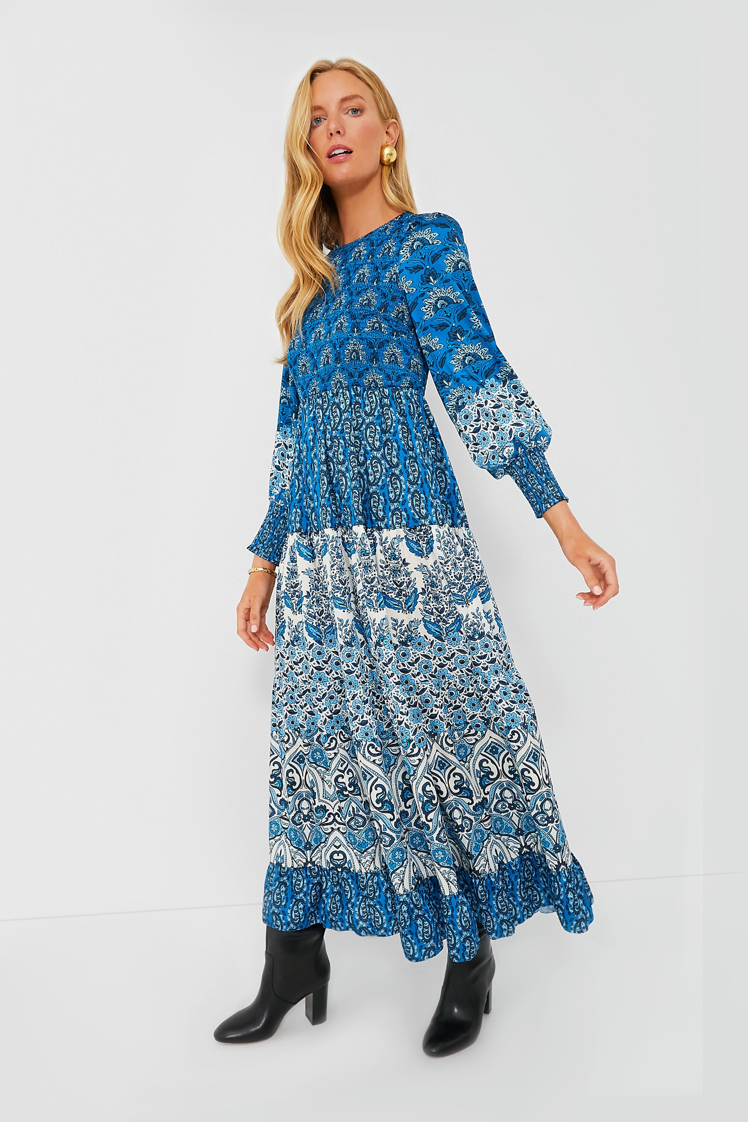 Dewberry Blues Libby Dress-Beilave